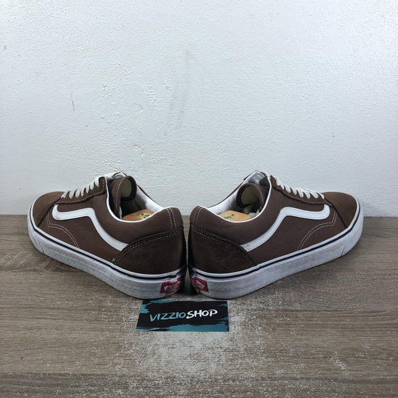 Vans Old Skool Low Top Lace Up Brown Skate Sneakers Men's 11.5 507698 - Picture 4 of 8